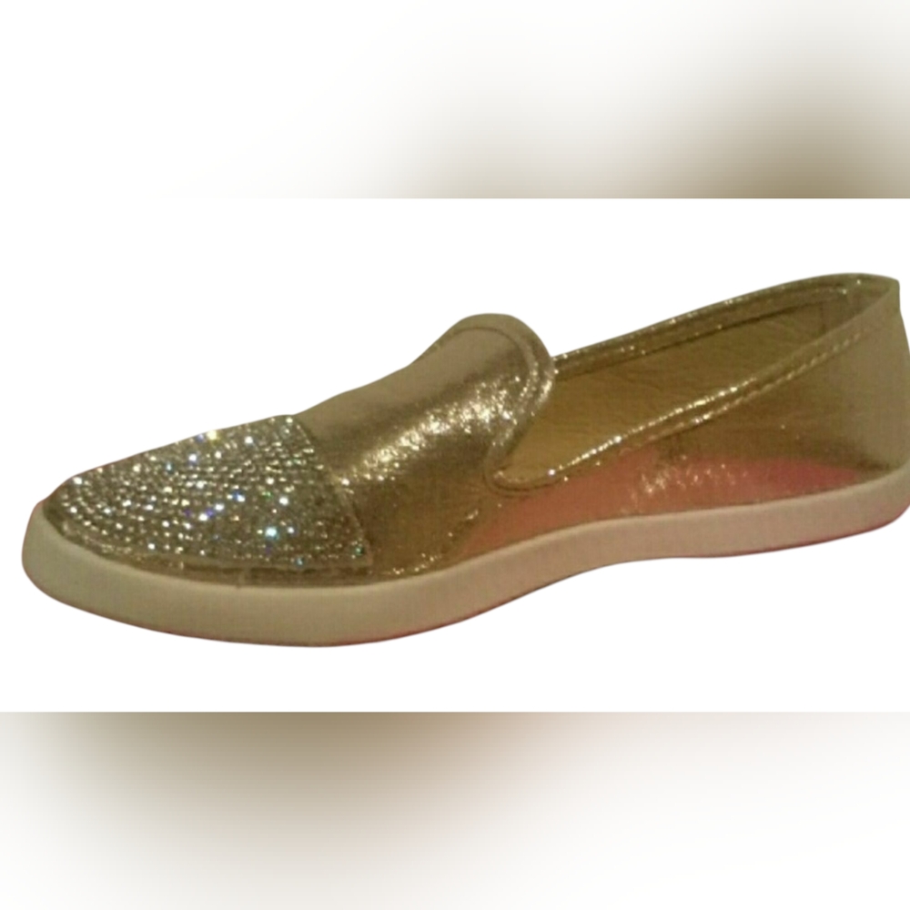 GOLD DUST SLIP ON  CUSHY WALKING SHOE